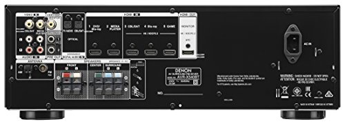 Denon AVR-X540BT 5.2-Kanal Full 4K Ultra HD AV-Receiver mit 130W pro Kanal, integrierter Bluetooth®-Funktion, Amazon Music, HDR, Auto-Setup, Eco-Modus, Bluetooth Remote-App, 5 HDMI-Eingängen und einem Ausgang Schwarz