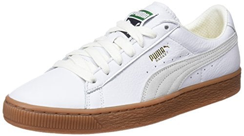 Puma Unisex Adults Basket Classic Gum Deluxe Trainers, White White 01, 7 UK