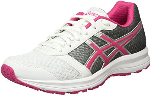 ASICS Patriot 8, Women's Running Shoes, White (White/Sport Pink/Silver), 7.5 UK (41 1/2 EU)