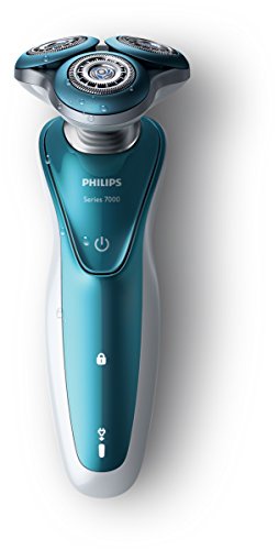 Philips S7370/41 Serie 7000 - Rasoio Elettrico Aquatec Wet & Dry con Lame Gentleprecision,Testina Dynamicflex 5 Direzioni e Ghiere con Tecnologia Comfort + Regolabarba 5 Lunghezze