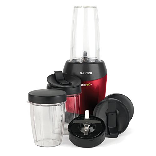 Salter EK2002V2 NutriPro Super Charged Multi-Purpose Nutrient Extractor Blender, 1 Litre, 1200 W, Red