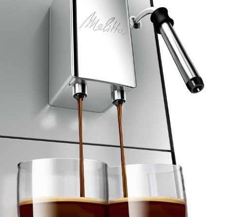 Melitta Machine à Café et Boissons Chaudes Automatique, Buse Vapeur, Caffeo Solo & Milk, Argent, E953-102
