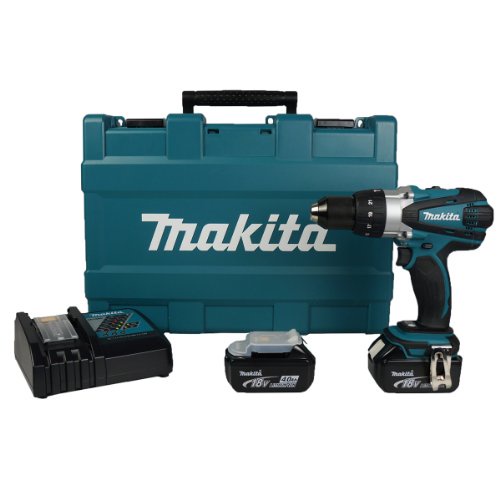 Makita DHP458RFE 18V Cordless Compact 2-Speed Combi Drill with Charger and 2 x 3.0Ah Batteries