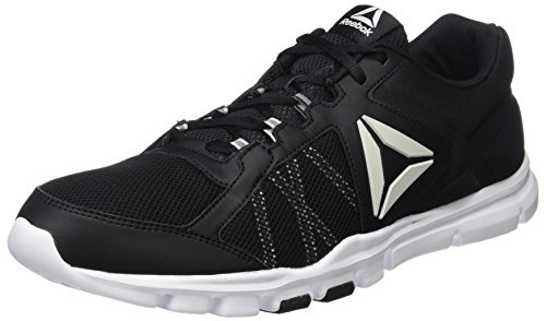 Reebok Men’s Yourflex Train 9.0 MT Fitness Shoes, Black (Black/White/Skull Grey), 10 UK 44.5 EU