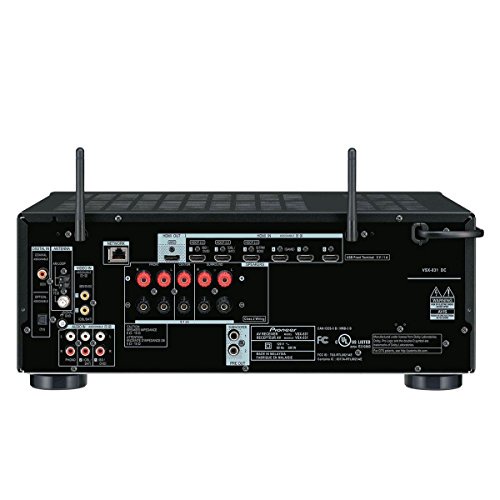Pioneer VSX-831-B 5.2 Netzwerk-Mehrkanal Receiver (130 Watt Pro Kanal, WiFi, Bluetooth, HDCP 2.2, DLNA) schwarz