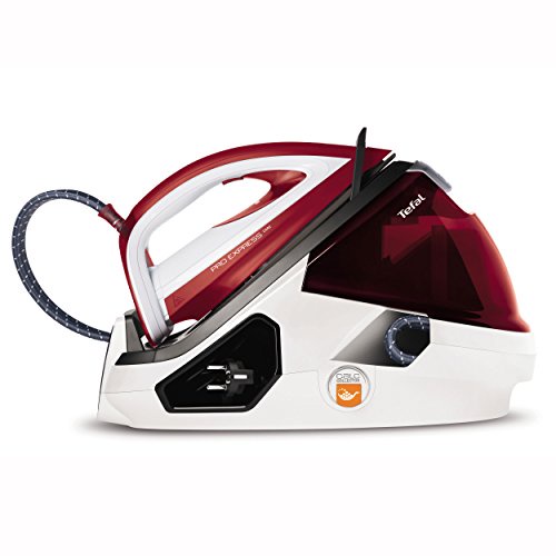 Tefal gv9061 Pro Express Care Centrale Vapeur, vapeur réglable 0–120 g/min, effet pressing : 440 g/min, arrêt automatique, 7 bar Blanc/rouge