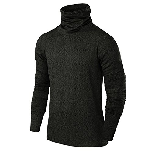 Men’s TCA Warm-Up Funnel Neck Thermal Running Top - Asphalt - M