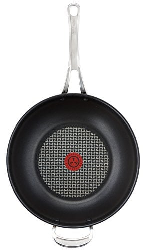 Tefal Jamie Oliver Stainless Steel Premium Series Non-Stick Wok, 30 cm