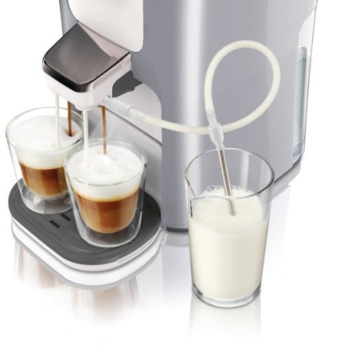Senseo HD7857/20 Latte Duo Kaffeepadmaschine (2 Kaffee - frische Milch), silber