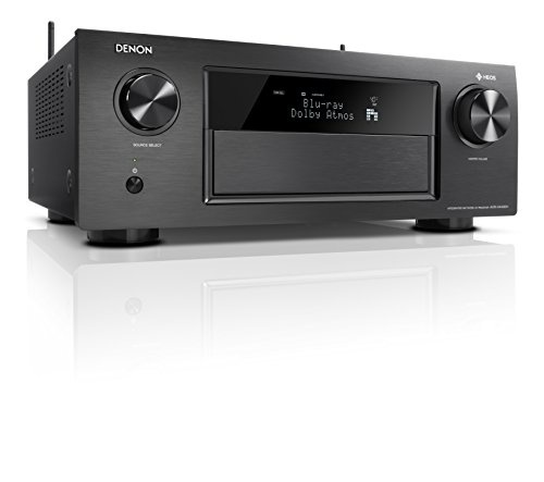 Denon AVRX4400H 9.2 Premium AV-Receiver und HEOS Integration (Dolby Vision Komtabilität, Dolby Atmos, dtsX, WLAN, Bluetooth, Amazon Music, Spotify Connect, 4K/60Hz 8 HDMI Eingänge, 9x 200 W) schwarz
