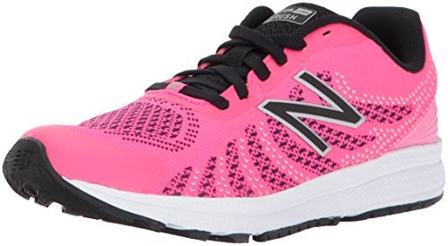 New Balance Unisex Kids’ Kjrus Running Shoes, Pink (Pink/Black), 1 UK 33 EU