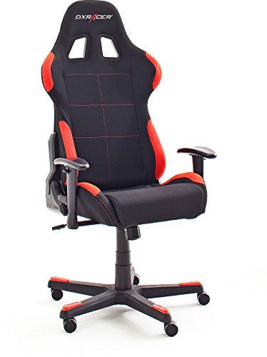 DX Racer1 Gamingstuhl Schreibtischstuhl Bürostuhl Gaming chair schwarz / rot 78 x 124-134 x 52 cm