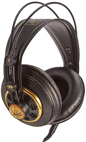 AKG K240 STUDIO Professional Semi-Open, Over-Ear Studio Headphones - Black