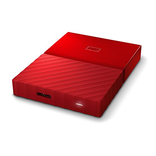 WD My Passport 4 TB Portable Hard Drive for PC, Xbox One and PlayStation 4 - Red