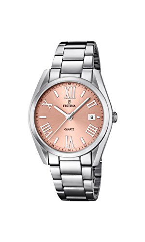 Festina Damen-Armbanduhr Analog Quarz Edelstahl F16790/2