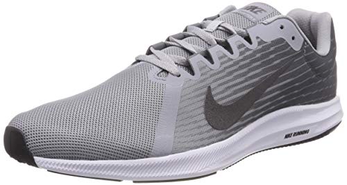 Nike Men's Downshifter 8 Competition Running Shoes, (Wolf Metallic Dark Cool Grey-Black-White 004), 7.5 UK 42 EU