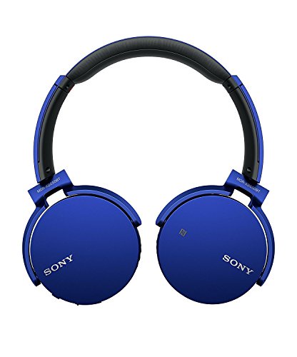 Sony MDR-XB650BT Cuffie Chiuse Wireless con bassi potenziati, Driver da 30 mm, Bluetooth, NFC, Blu