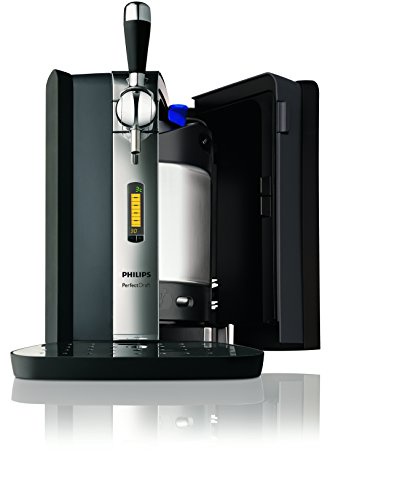 Philips HD3620/25 Perfect Draft Bierzapfanlage (Metallfässer 6 Liter) schwarz