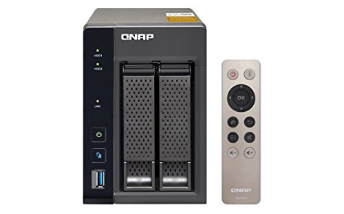 QNAP TS-253A-4G 6TB (2 x 3TB WD RED) 2 Bay Desktop NAS Einheit mit 4GB RAM