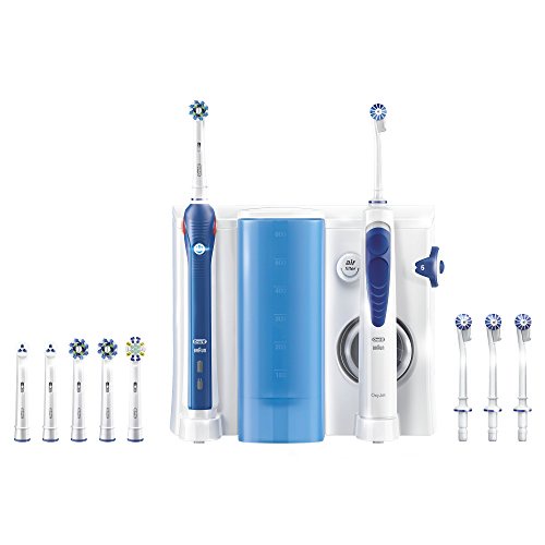 Oral-B PRO 3000 Combiné dentaire + OxyJet : Brosse à dents rechargeable et hydropulseur