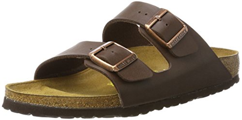 Birkenstock Arizona, Unisex Adults' Narrow Fit, Brown (DunkelBraun), 8 UK (42 EU)