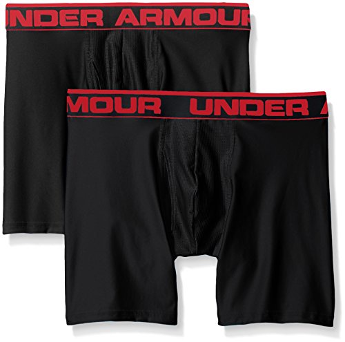 Under Armour Men's O Series 6'' 2 Pack Boxer Jock - Black, MD