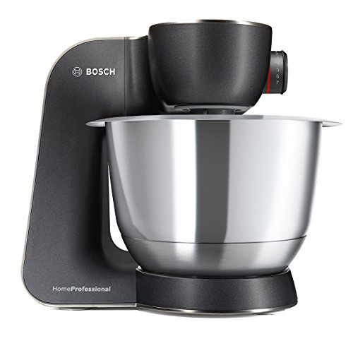 Bosch MUM59N26DE Küchenmaschine HomeProfessional, Rührschüssel, 3D Rührsystem, 7 Schaltstufen, 1000 W, mystic schwarz / edelstahl gebürstet