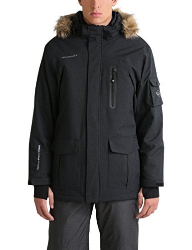 Ultrasport Men's Finley Soft Shell Parka, Black, Medium