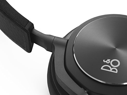 B&O Play by Bang & Olufsen H6 Casque Audio Supra Auriculaire Deuxième Génération avec Commande 3-Boutons - Cuir Noir