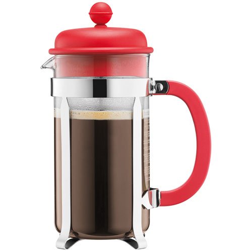 BODUM 1918-294 Caffettiera Coffee Maker - 1.0 L/34 oz, Red