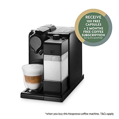 Nespresso EN550.BM Lattissima Touch Automatic Coffee Machine, Matt Black