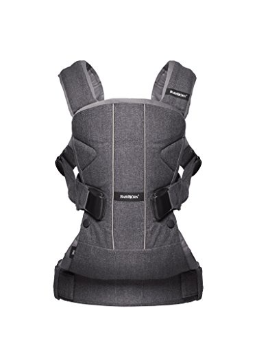 BABYBJÖRN Baby Carrier One (Denim Grey/Dark Grey, Cotton Mix)