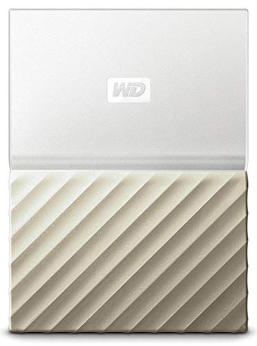 WD My Passport Ultra 4 TB Portable Hard Drive - White/Gold