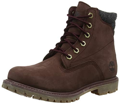 Timberland Women's Waterville 6 Inch Basic Waterproof Lace-up Boots, Dark Brown Nubuck, 5 UK 38 EU