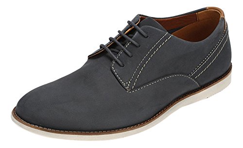 Clarks Franson Plain, Derby homme, Bleu (Blue Nubuck), 39.5 EU