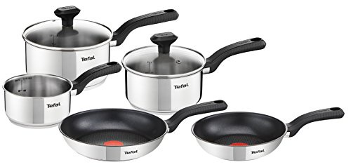 Tefal 5 Piece, Comfort Max, Stainless Steel, Pots and Pans, Induction Set