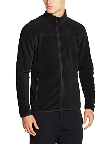North Face Men's 100 Glacier Full Jacket, Dark Grey Heather, Large