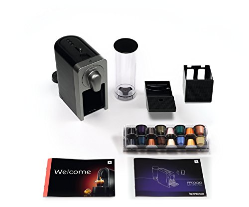Nespresso PRODIGIO XN410TK Macchina per espresso di Krups, colore Titan