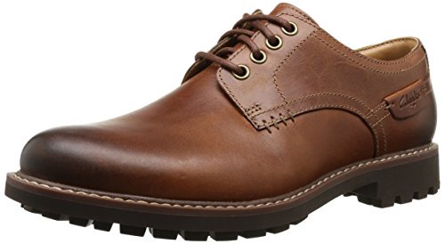 Clarks Montacute Hall, Mens Lace-up Flats, Brown, 10.5 UK