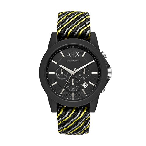 Armani Exchange Men's Chronograph Quartz Watch with Nylon Strap AX1334