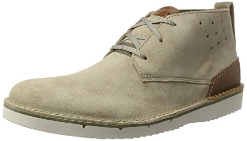 Clarks Men’s Capler Mid Ankle Boots, Beige (Sand Suede), 7.5 UK