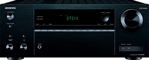 Onkyo TX-NR555 (B) 7.2-Kanal-A/V-Netzwerk-Receiver (130 W/Kanal,DTS: X aufrüstbar, Dolby Atmos, AirPlay, 384 kHz/32-Bit D/A-Wandler, 6 HDMI-Eingänge/1 Ausgang) schwarz
