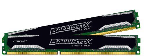 Ballistix Sport VLP 16GB Kit (4GBx4) DDR3 1600 MT/s (PC3-12800) UDIMM 240-Pin Memory
