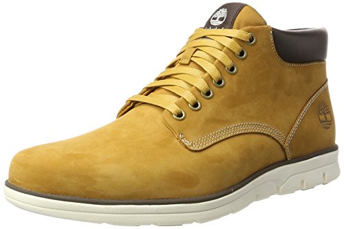 Timberland Men's Bradstreet Chukka Leather High-top Sneakers, Brown (Wheat Nubuck), 8.5 UK 43 EU