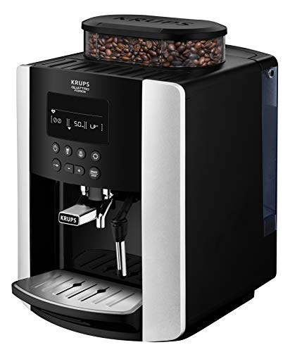 Krups ea817810 Freestanding Fully Automatic Espresso Machine 1.7L 2 Cups Black, Silver - Coffee (Freestanding, Espresso Machine, 1.7 L, Mill Built-in, 1450 W, Black, Silver)