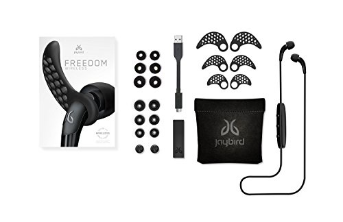 Jaybird Freedom Auricolari Wireless Bluetooth Premium, per Fare Sport, Carbon Nero