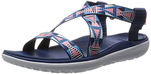 Teva Terra-float Livia W's, Damen Sport Sandalen, Pink (Pink/blue), 36 EU