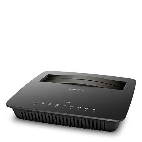 Linksys X6200-EU Modem Router VDSL AC7500, Velocità Dual Band AC fino a 733 Mbps, 4 Porte Gigabit, Filtro Famiglia, Firewall SPI, per Streaming e Videogiochi
