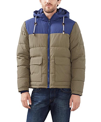 ESPRIT Men's 106ee2g016 Jacket, Green (Dark Khaki), XX-Large