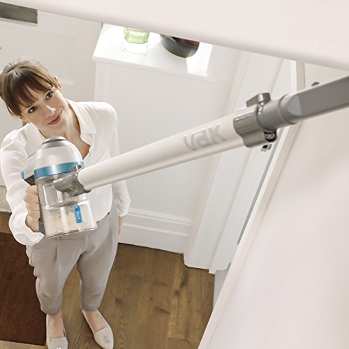 Vax TBTTV1B1 Cordless SlimVac 22.2 V Bagless Vacuum Cleaner, 0.6 L - Graphite Silver/Blue